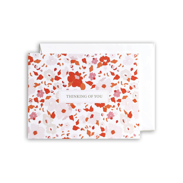 thinking of you greeting card floral